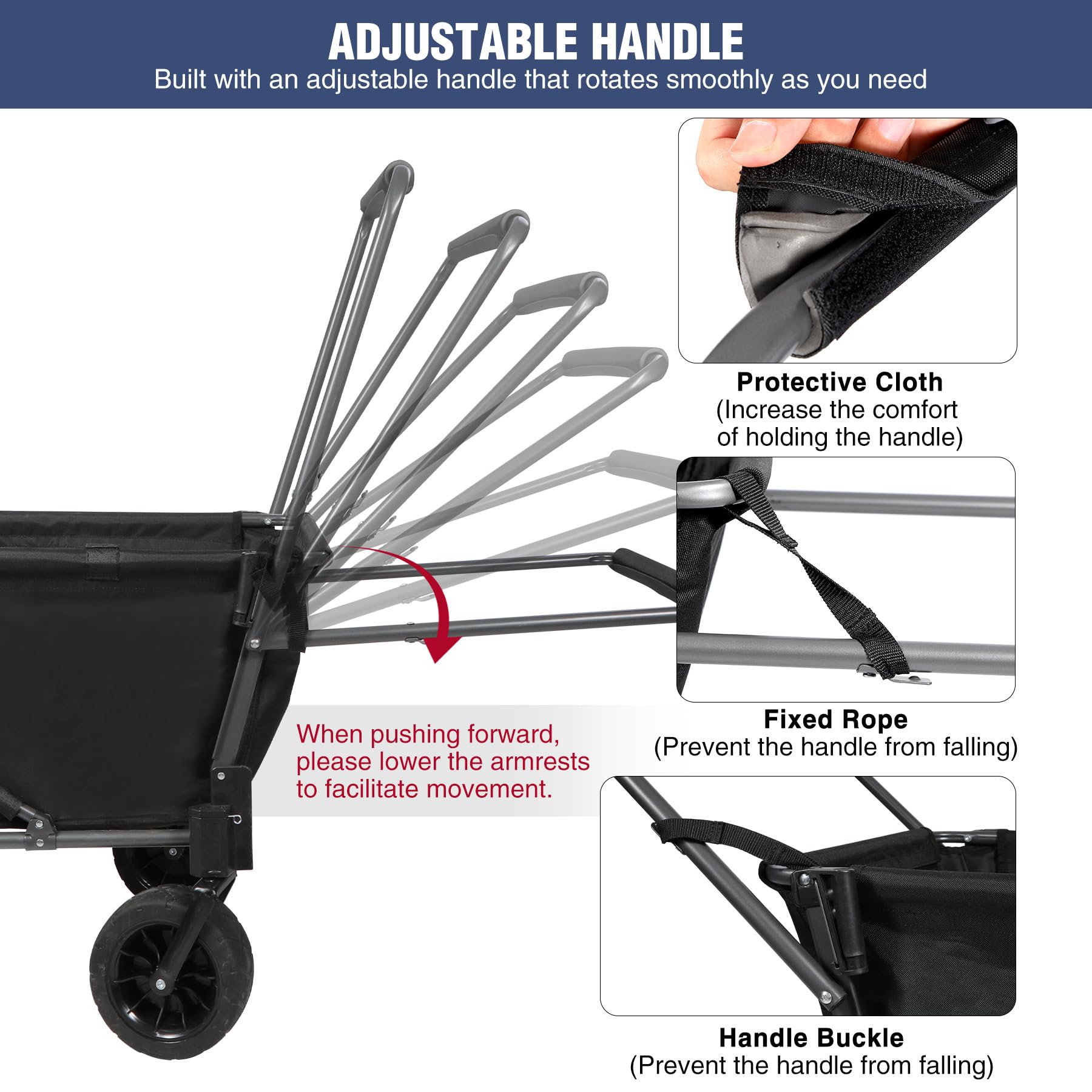 REDCAMP carrito para perros - puerta trasera abatible para acceso fácil.