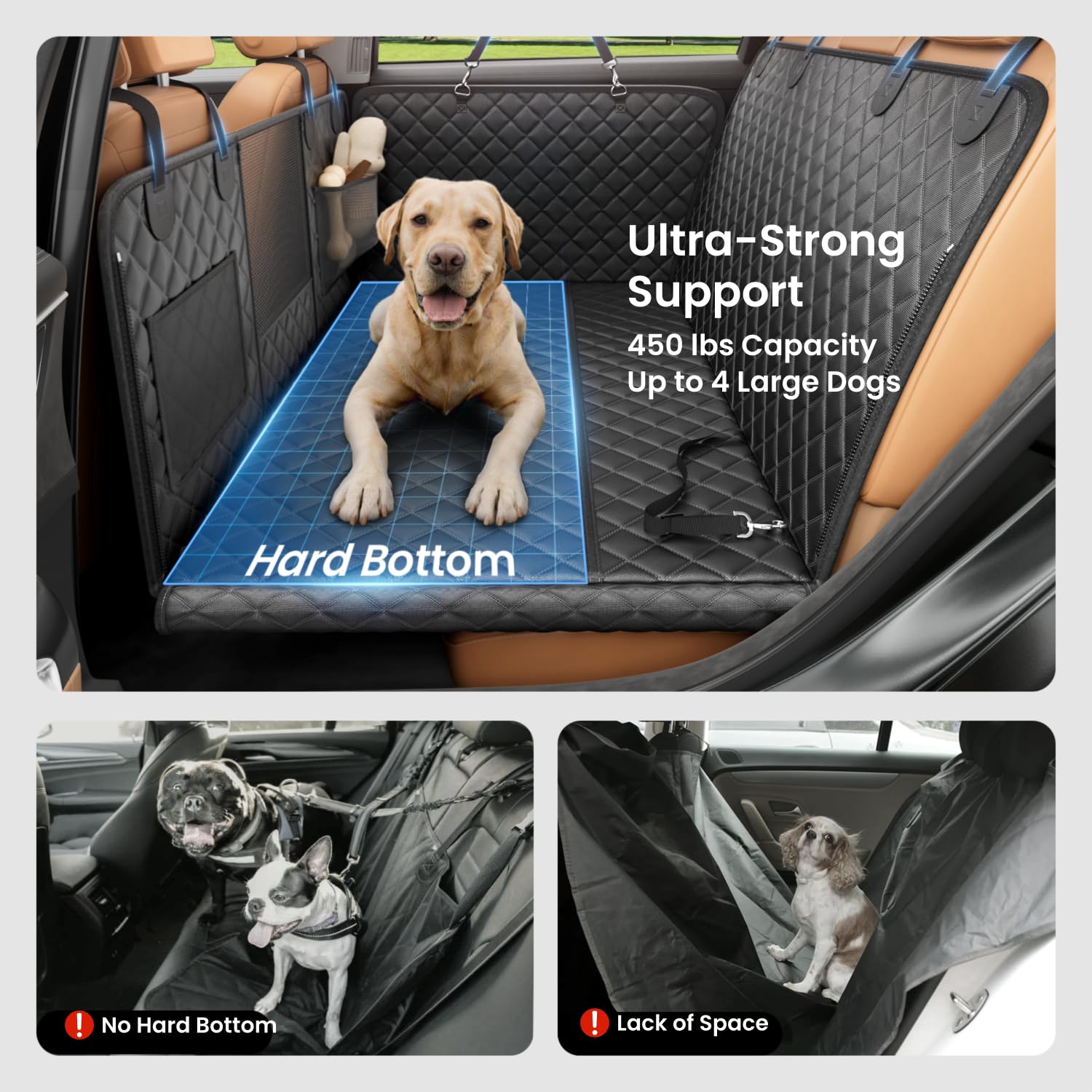 REEVAA cobertura de asiento para perros impermeable y fácil de limpiar.
