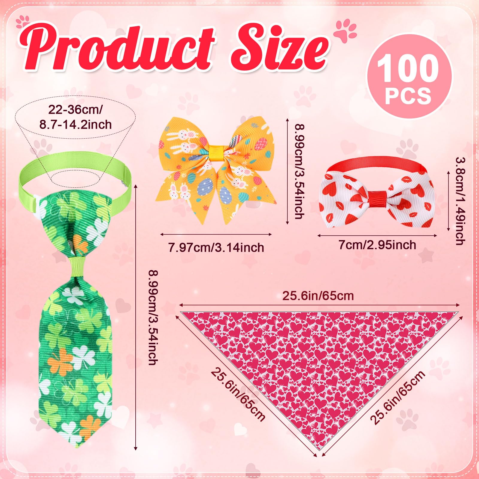 Bandana triangular Reginary para perro, estilo Día de San Patricio, colorido y ajustable