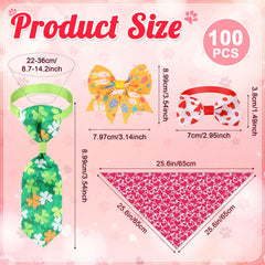 Bandana triangular Reginary para perro, estilo Día de San Patricio, colorido y ajustable