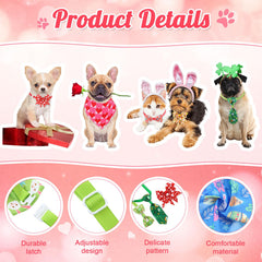 Bandana triangular Reginary para perro, diseño Pascua, suave y apta para salidas festivas