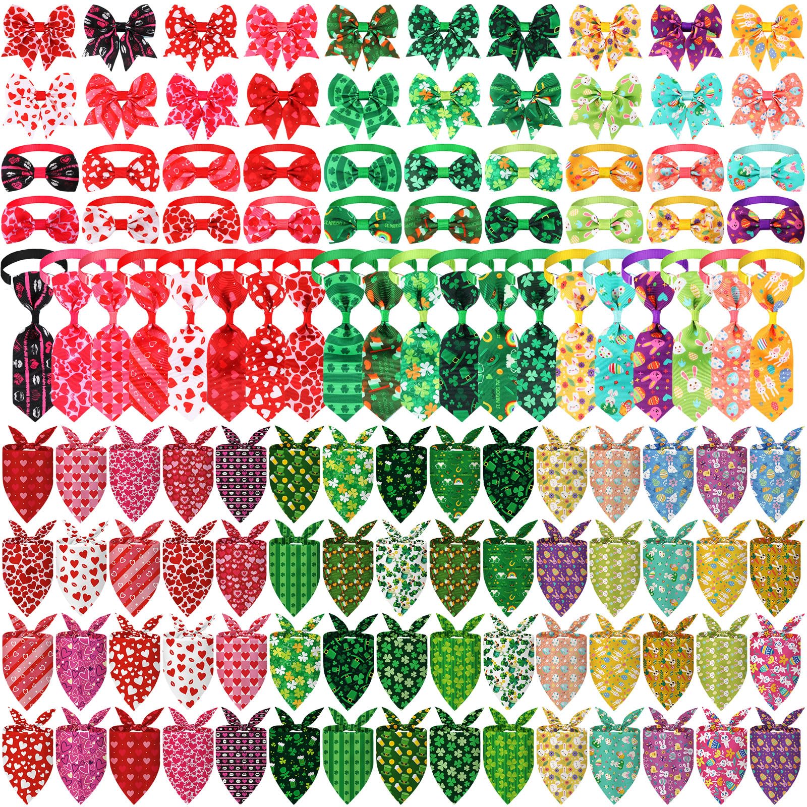 Bandana triangular Reginary para perro, diseño San Valentín, cómoda y lavable
