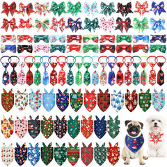 Reginary bandanas navideñas para perro, triángulos festivos, ideales para paseos y sesiones de fotos.