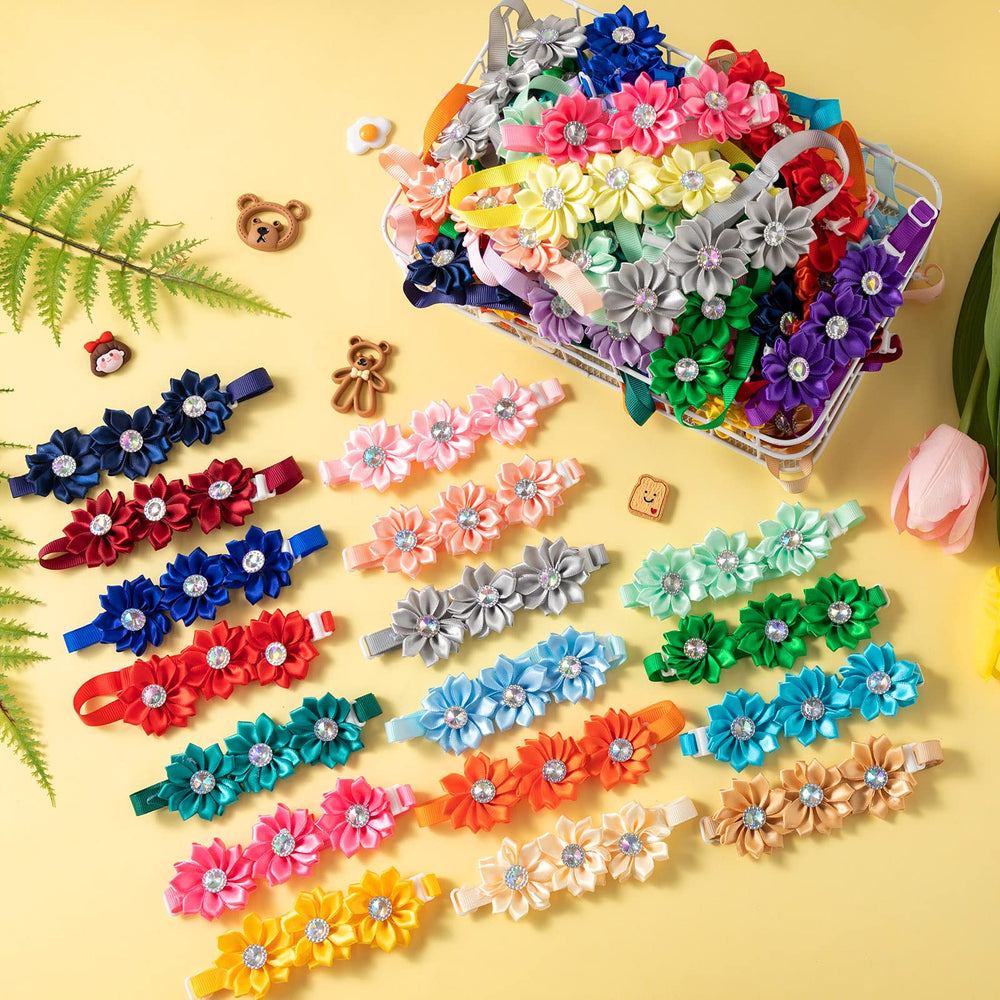 Reginary collar diseño flor-bling para ocasiones especiales.