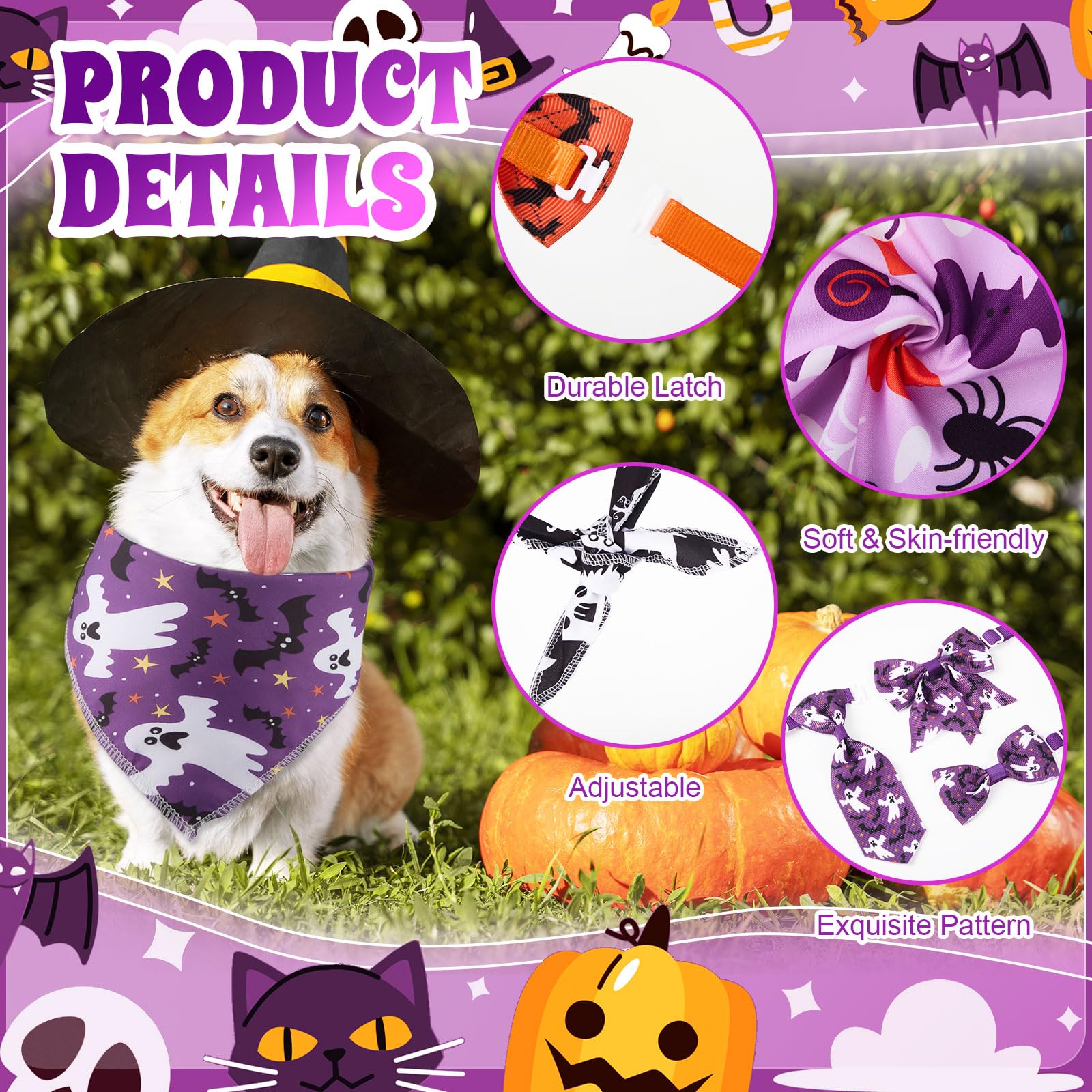 Reginary collares florales para perros, estilo único para fiestas