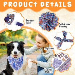 Collares florales para perros Reginary, coloridos y cómodos para uso diario.