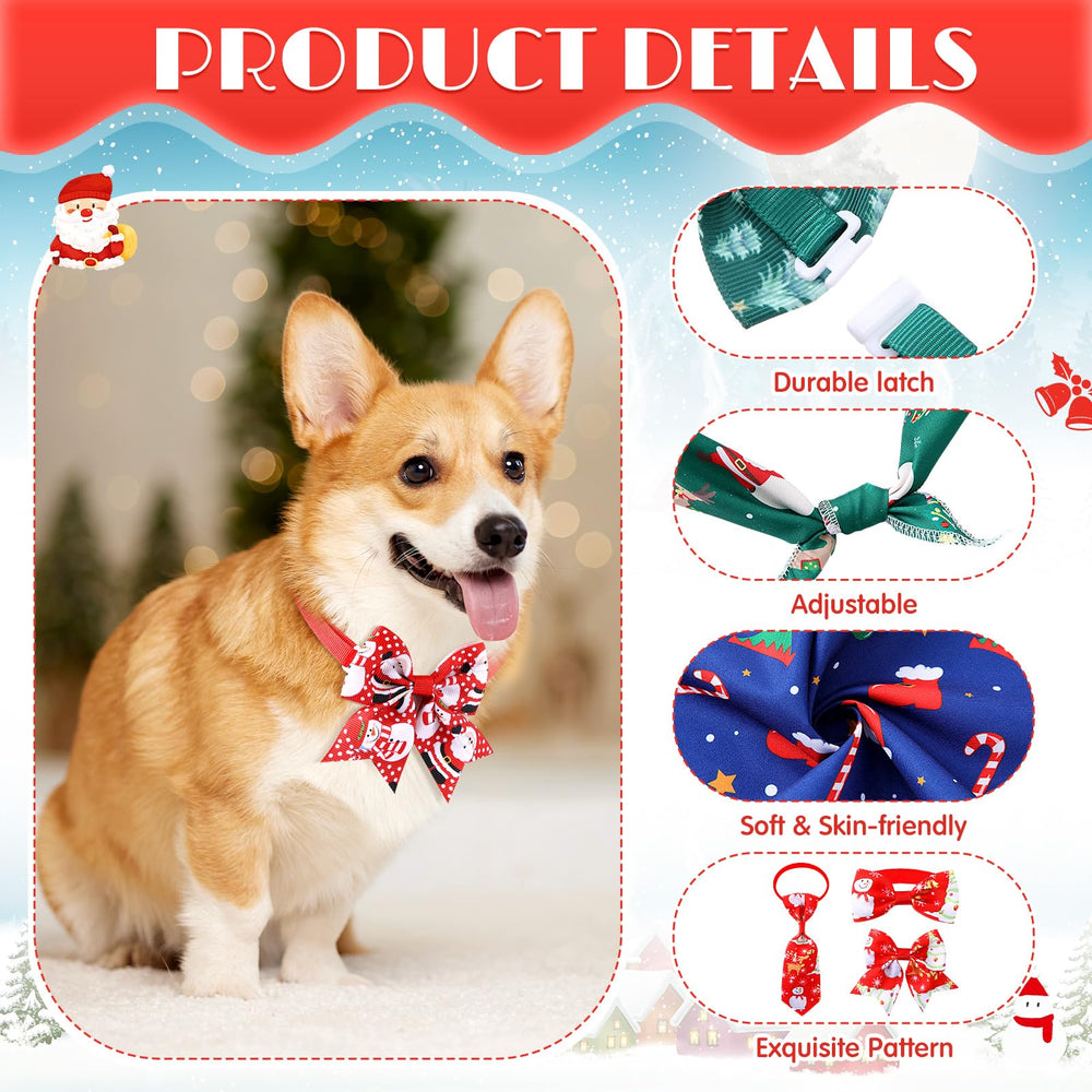 Reginary corbatines ajustables para perro, 20 piezas, fáciles de poner para salidas diarias.