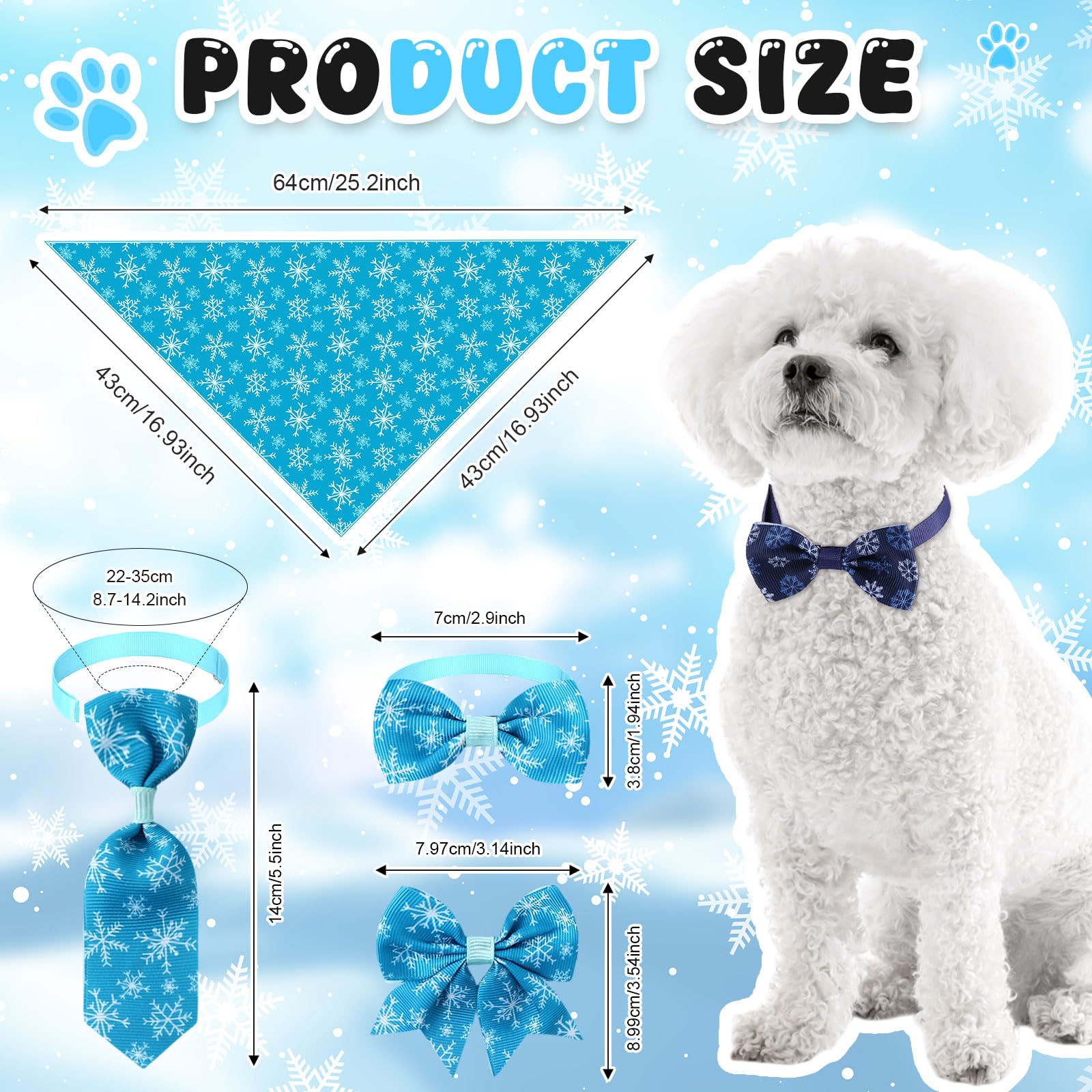 Reginary corbatines para perro con ajuste 22-36 cm, perfecto para fiestas.