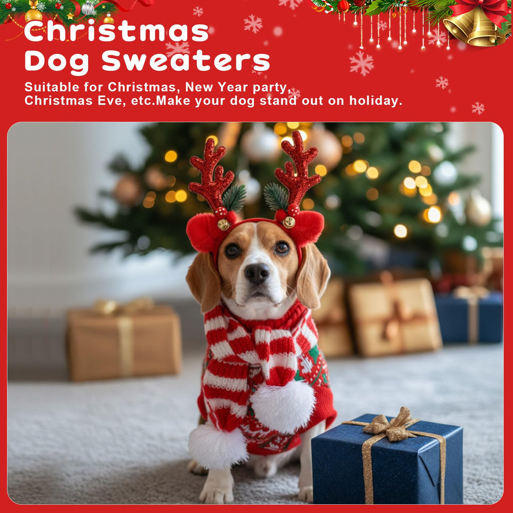 Reginary pañuelo navideño para perro, accesorio suave para completar el look festivo.