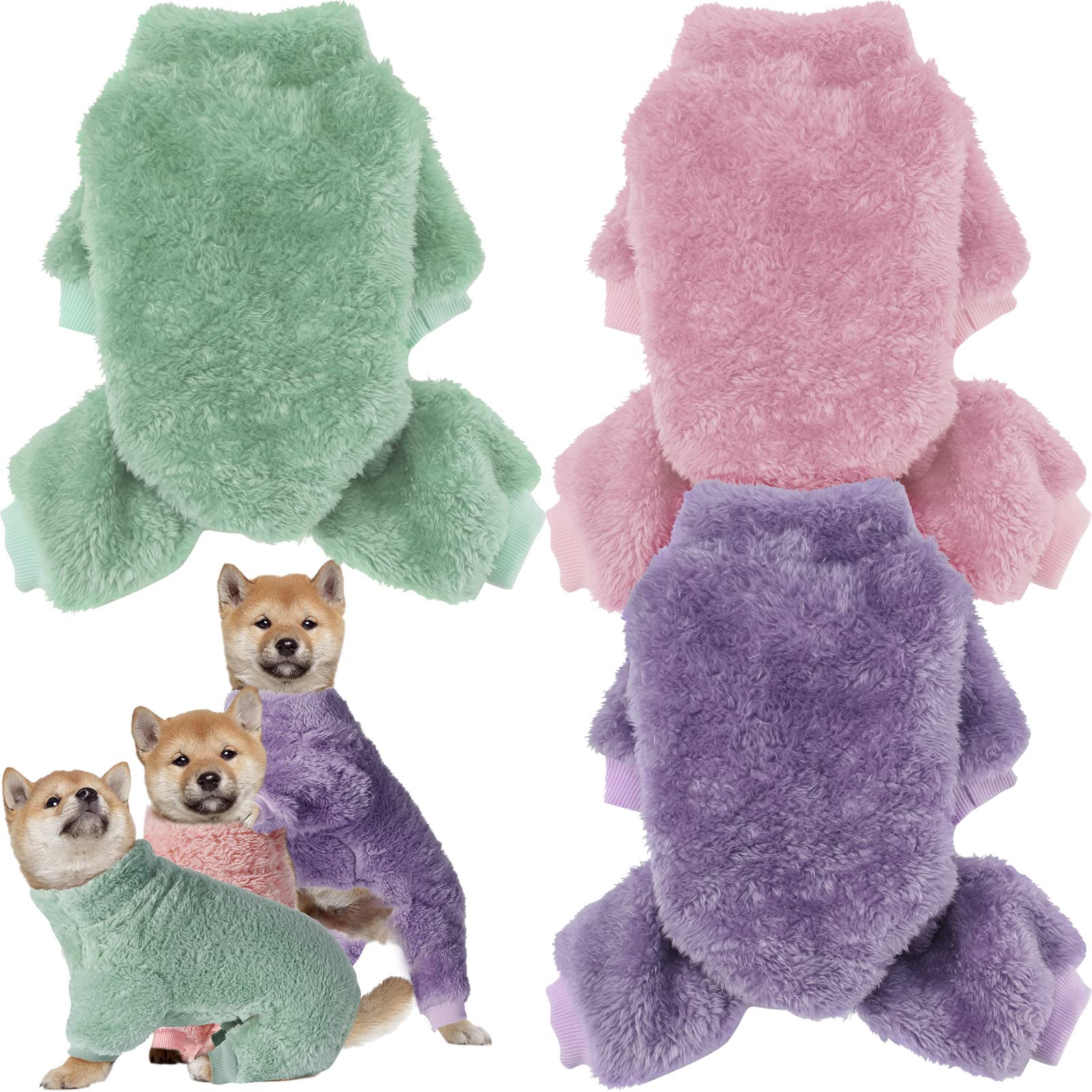 Reginary pijamas para perro rosa; abrigo cómodo para paseos fríos y juegos.