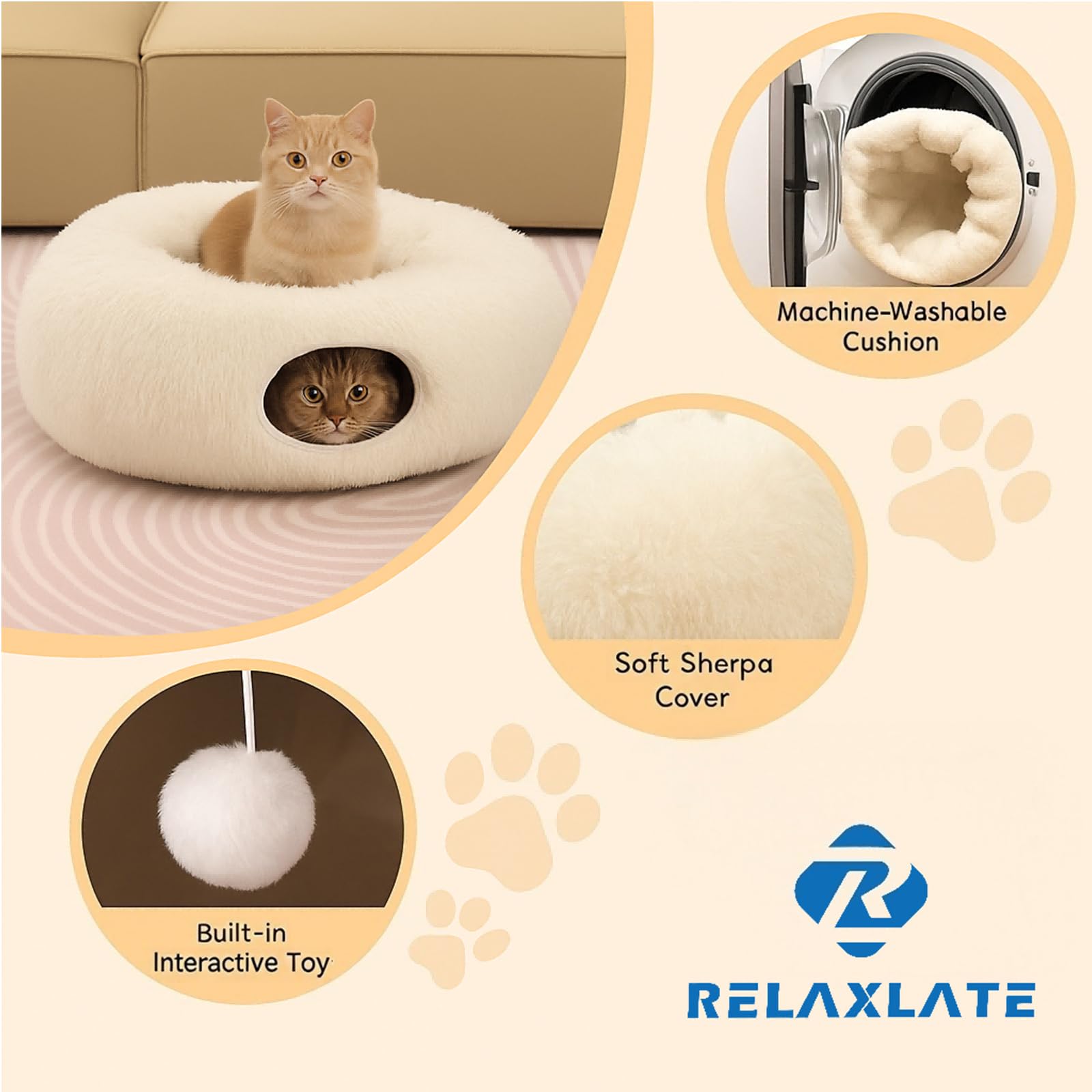 RELAXLATE túnel circular ajustable para diversas configuraciones.