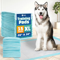 Reli almohadillas para perros XL 28x34, tamaño amplio para entrenamiento cómodo.