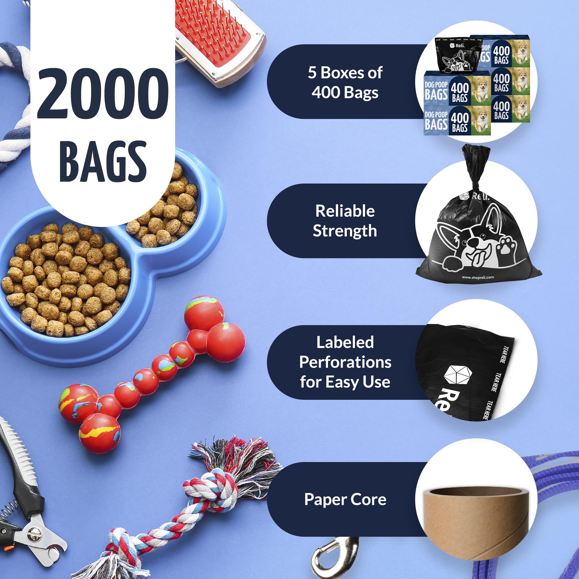 Reli bolsas para perros sin olor; paseos más discretos y limpios.