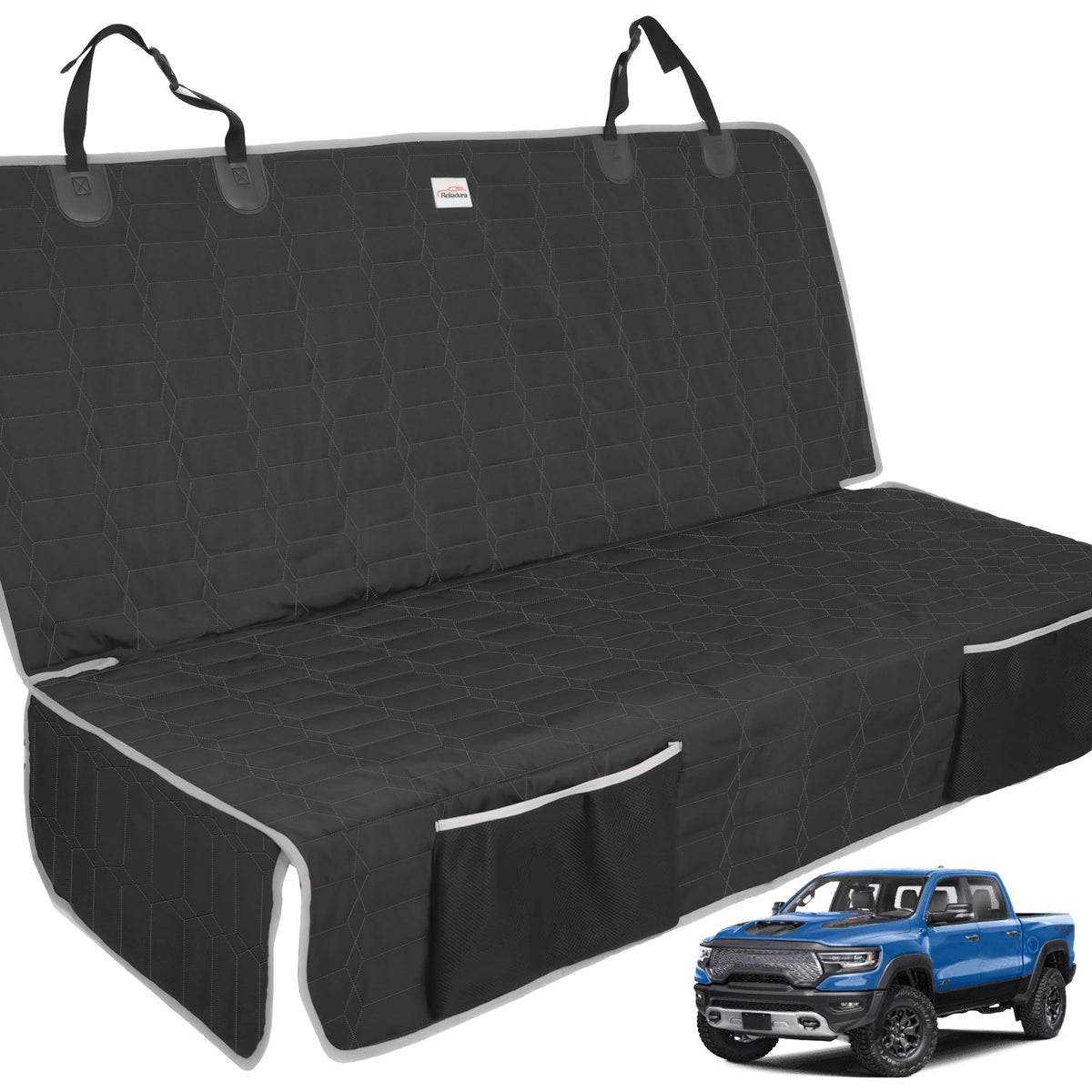 Funda Reliadura para asiento trasero de perro, ajuste antideslizante y seguro