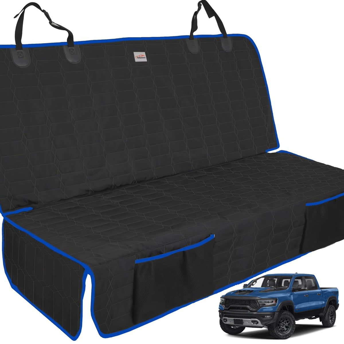 Reliadura funda asiento trasero para perros, ajuste cómodo y protección duradera.