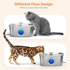 Rellaty doble-flujo-agua para gatos mejora la hidratación gracias al agua en movimiento.