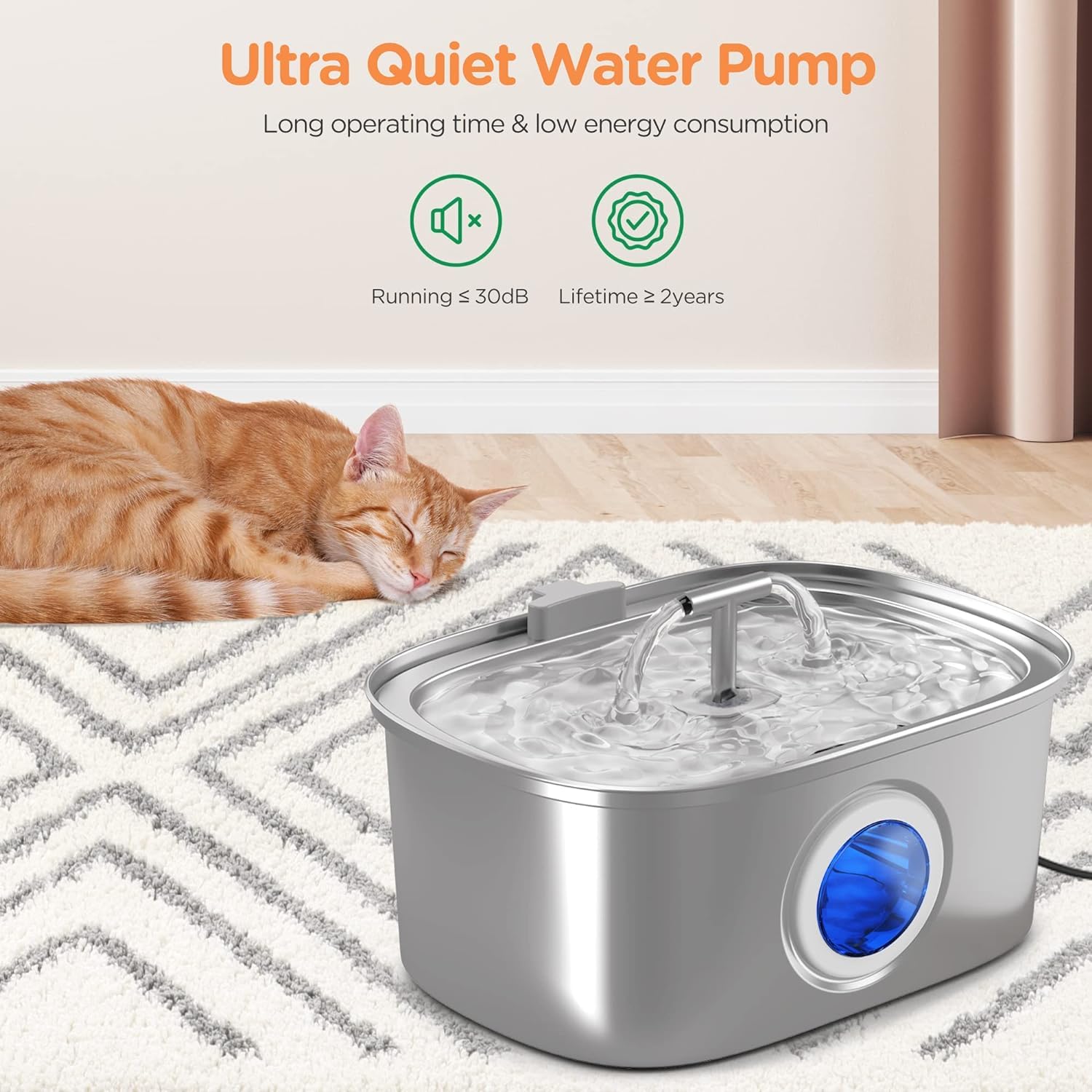 Rellaty filtro-cuatro-etapas mejora la pureza del agua y reduce olores.