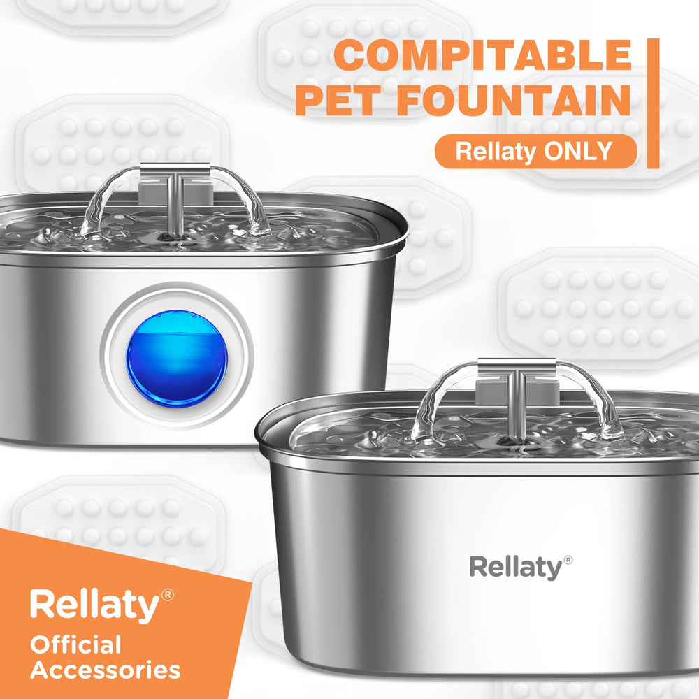 Conjunto de 8 filtros de repuesto Rellaty para agua limpia.