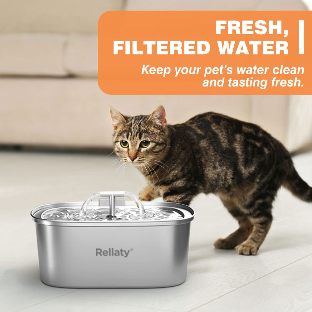 Contenido del paquete de accesorios para la fuente de gatos Rellaty.