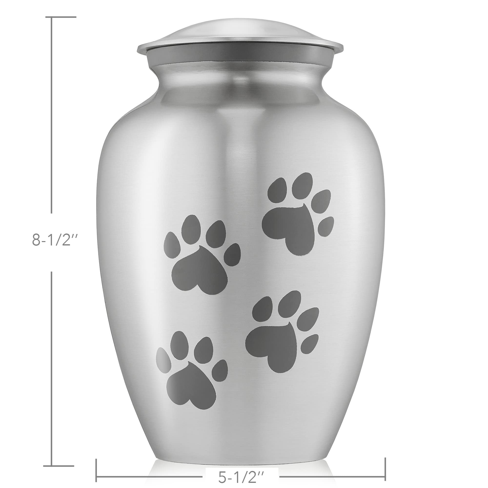 Reminded urna plata, acabado esmalte durable con aspecto elegante.