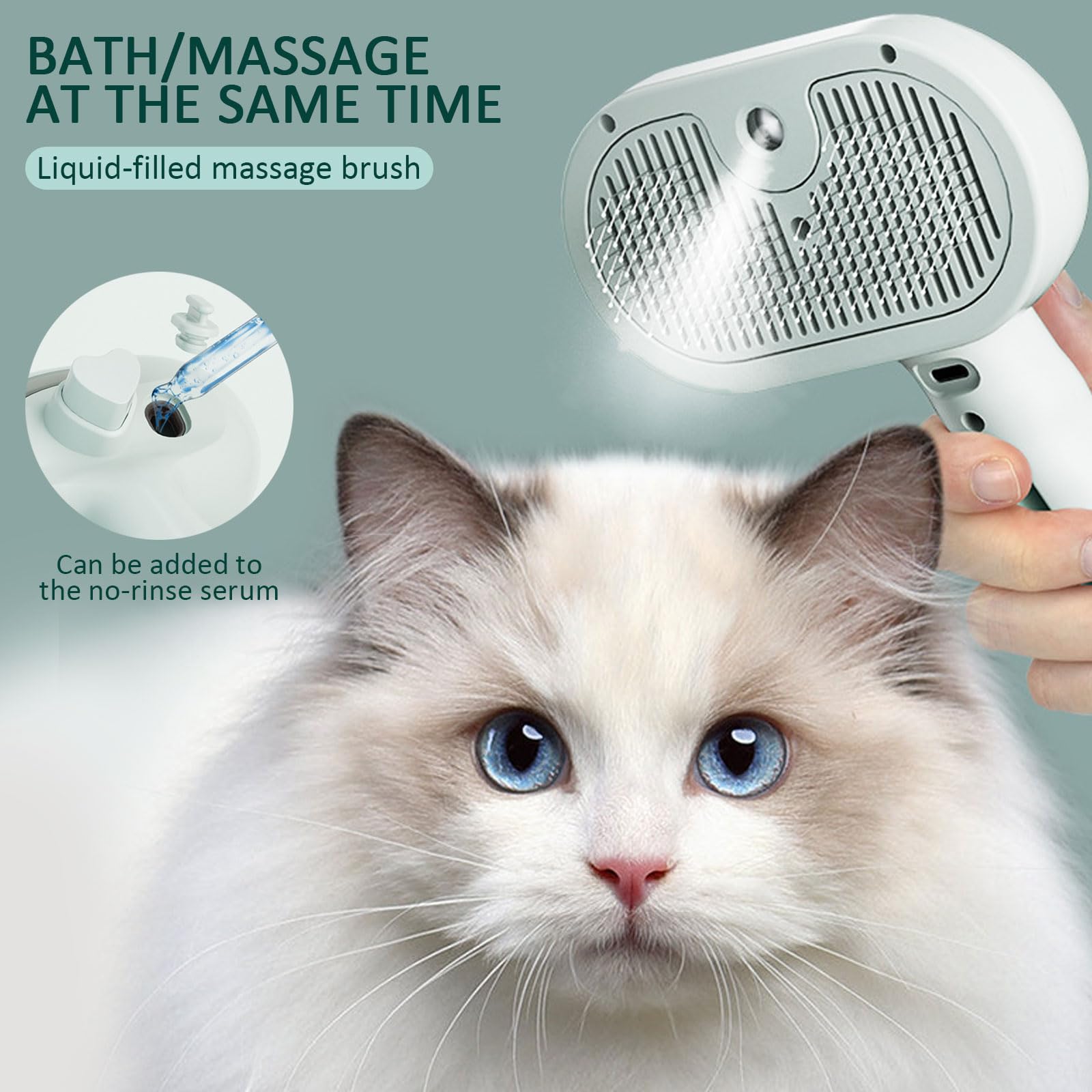 ReNu Dog Brush disenio-ergonomico ofrece agarre cómodo en sesiones prolongadas