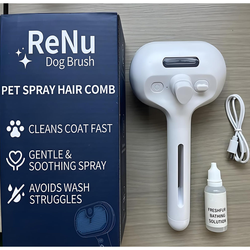ReNu Dog Brush-para-animales es apto para perros y gatos.