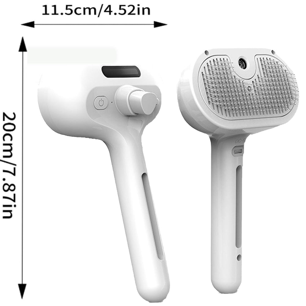 ReNu Dog Brush tecnología de vapor suave para un baño agradable.