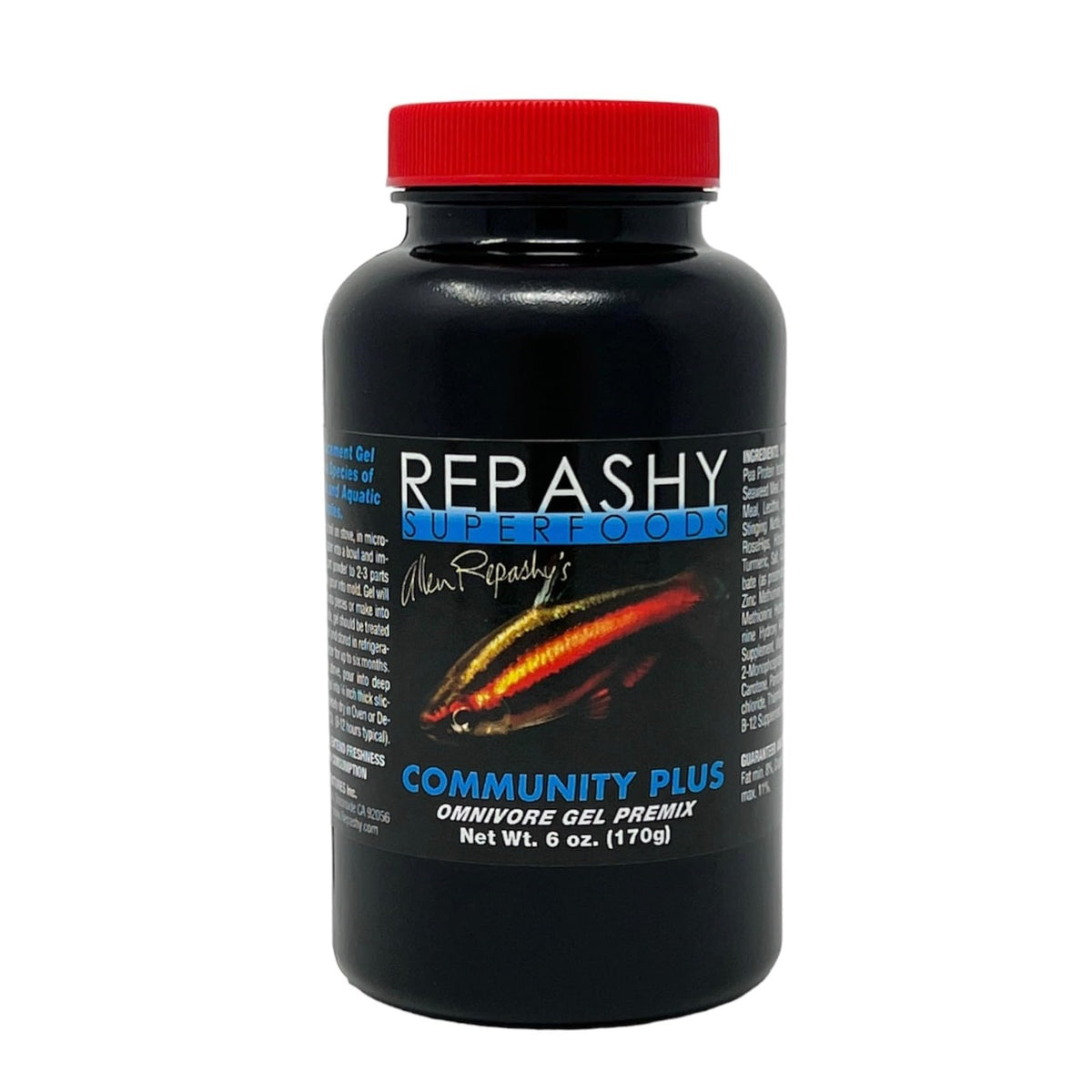 Repashy Comunidad Avanzada, envase de 6 oz para dieta completa de peces y crustáceos