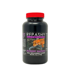 Repashy dieta para geckos crestados Locura de Mora en lata, fuente de fruta para una dieta equilibrada.