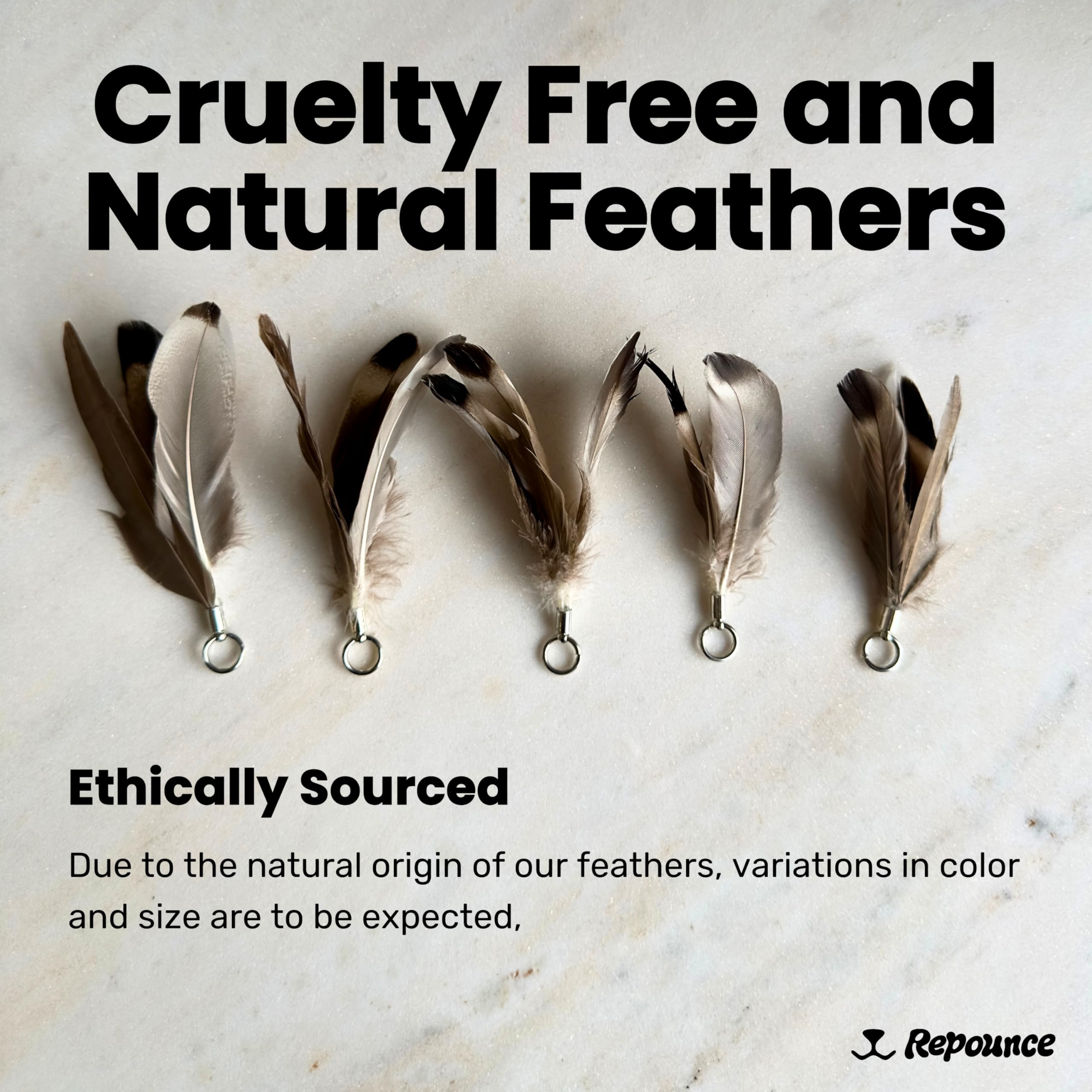 Repounce conjunto de tres plumas: regalo ideal para gatos activos y felices.