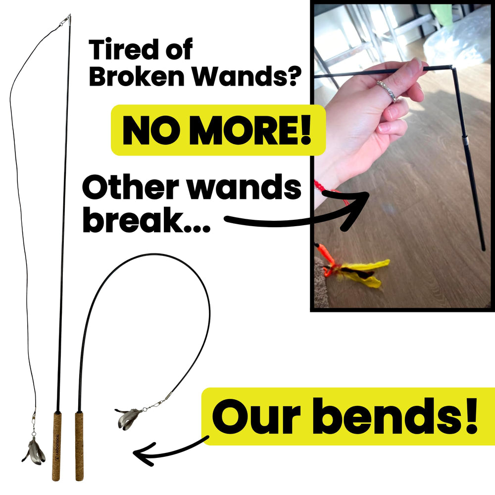 Repounce Forever Stick: pluma-teaser para variar la diversión y estimular la actividad felina