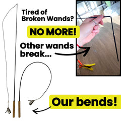 Repounce Forever Stick: pluma-teaser para variar la diversión y estimular la actividad felina