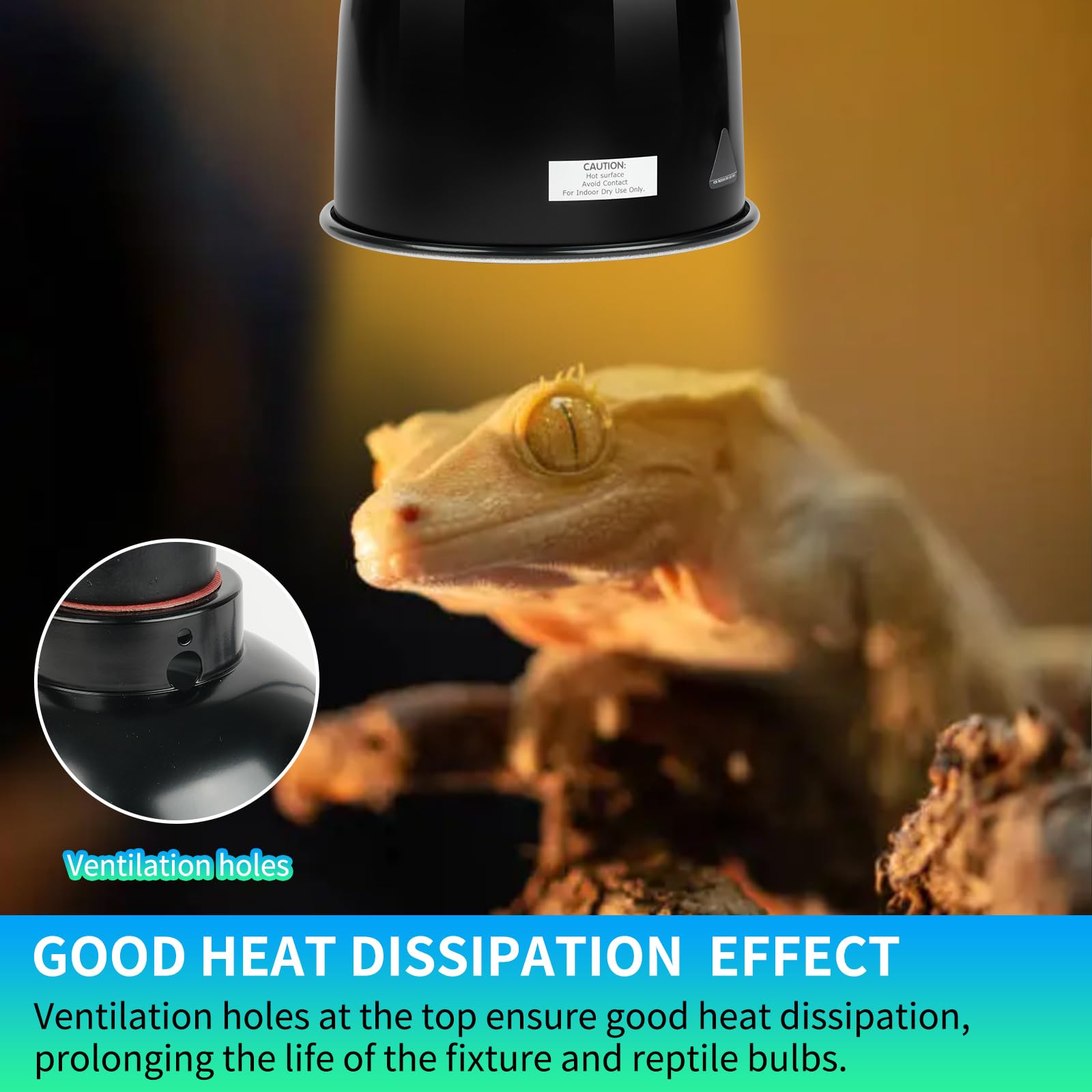 Compatibilidad con UVB, UVA y lámparas de calor