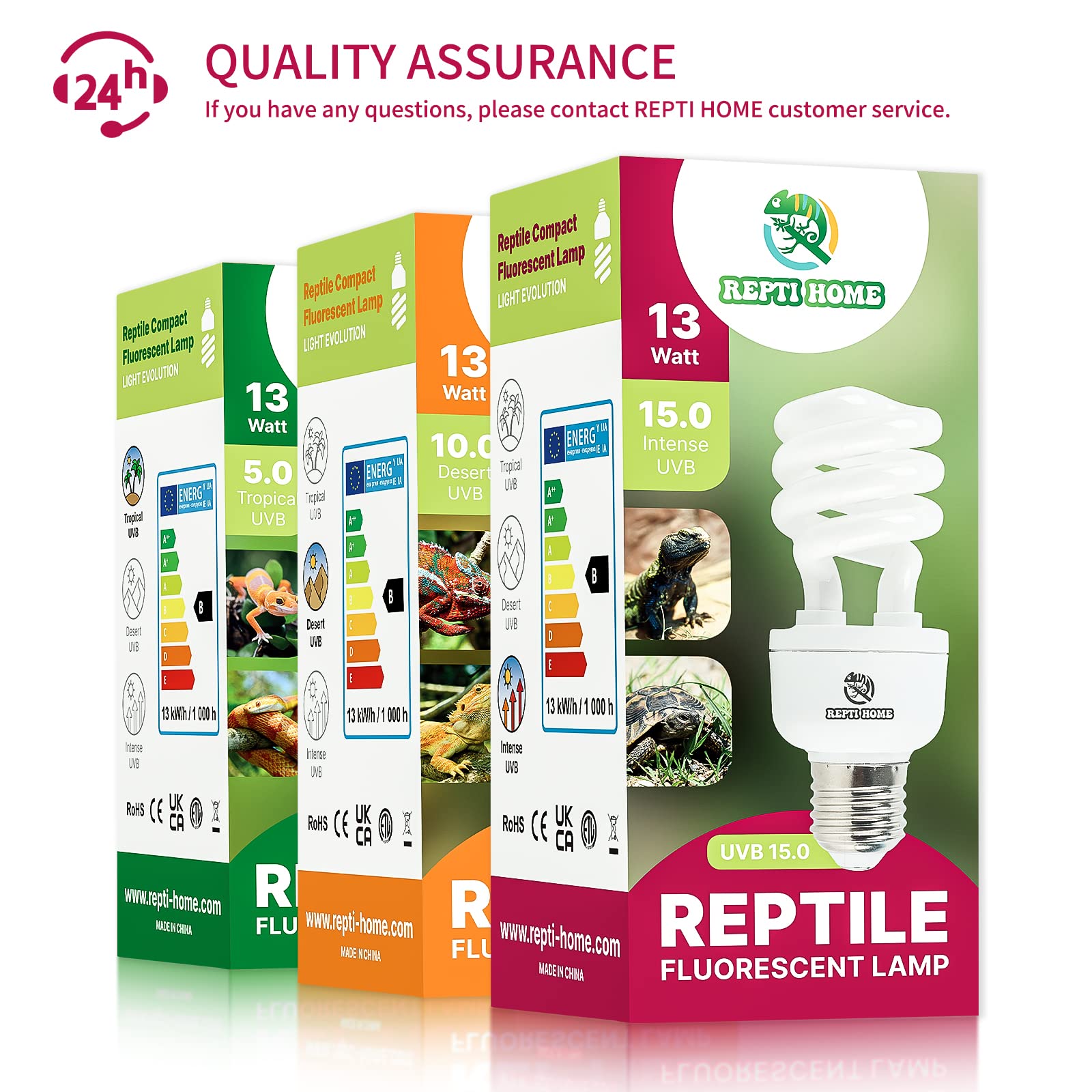 Conexión compatible E26 para lámpara REPTI HOME UVB