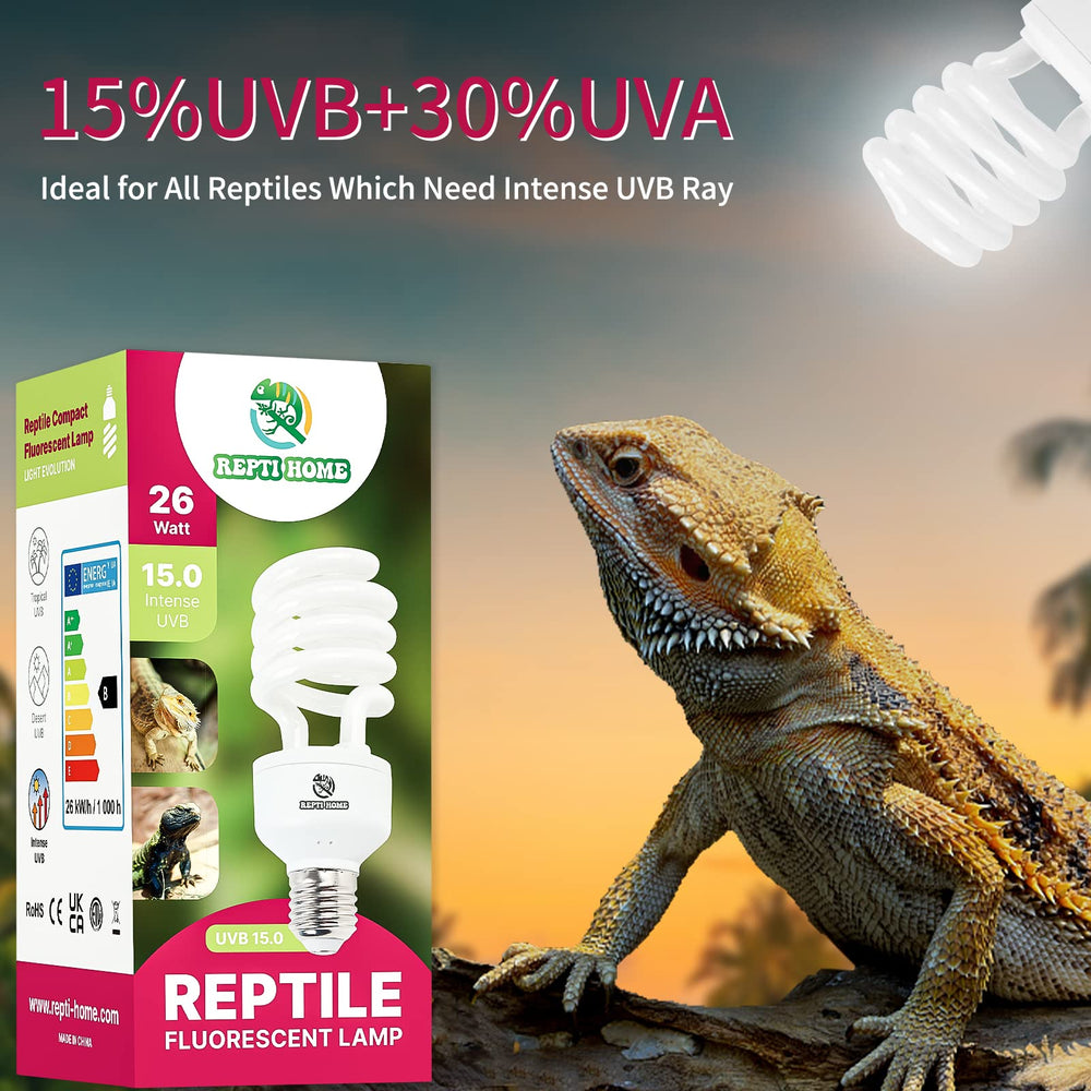 Empaque de REPTI HOME UVB 15-0 para instalación rápida