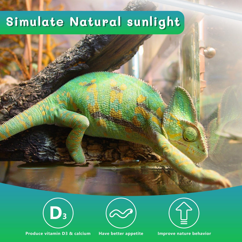 REPTI HOME T5 UVB lampara para reptiles y anfibios adecuada para múltiples especies.