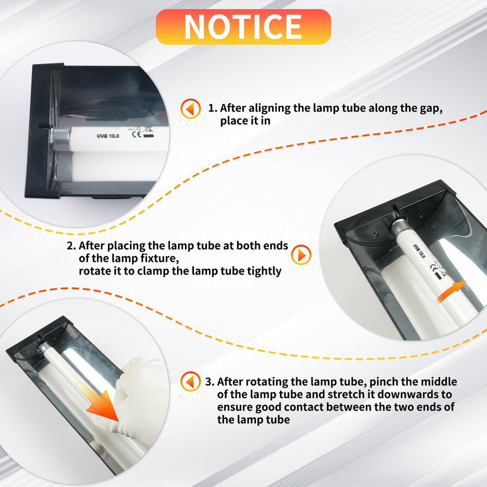 REPTI HOME para geckos, luz UVB estable