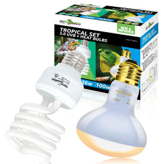 REPTI ZOO lámpara calor reptil 100W simula sol natural para el hábitat