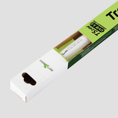 REPTI ZOO lampara UVB T5 HO 24W montada en terrario, iluminación estable.