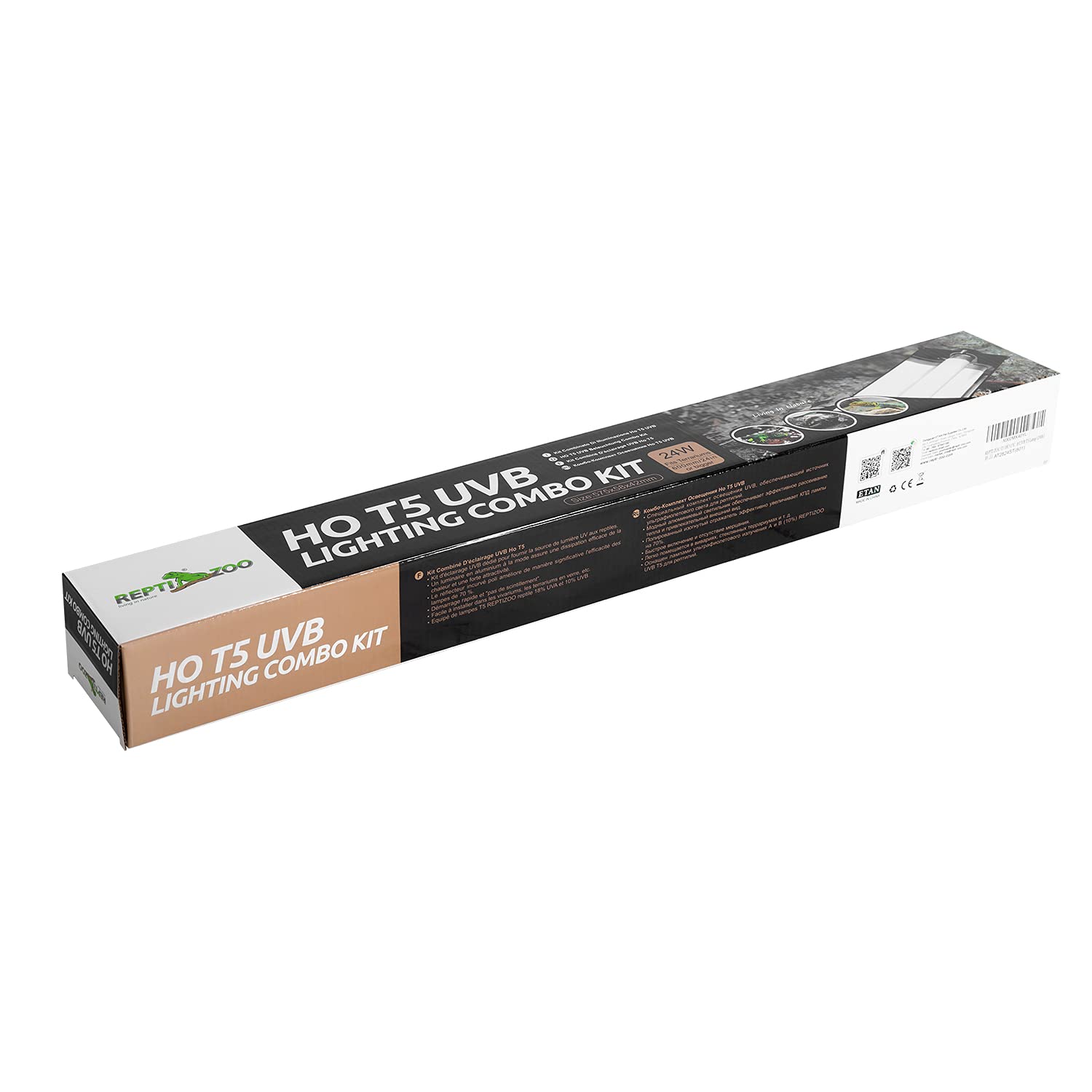 REPTI ZOO T5 HO UVB kit montaje sencillo sobre malla.