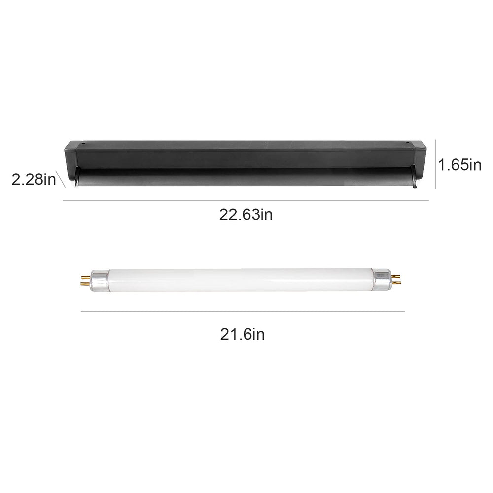 REPTI ZOO T5 HO UVB lámpara con reflector curvado mejora distribución lumínica.