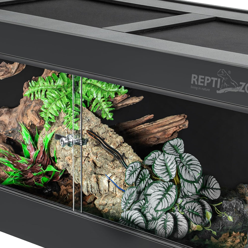 REPTI ZOO terrario 68 galones, limpieza fácil para más tiempo con tu reptil.