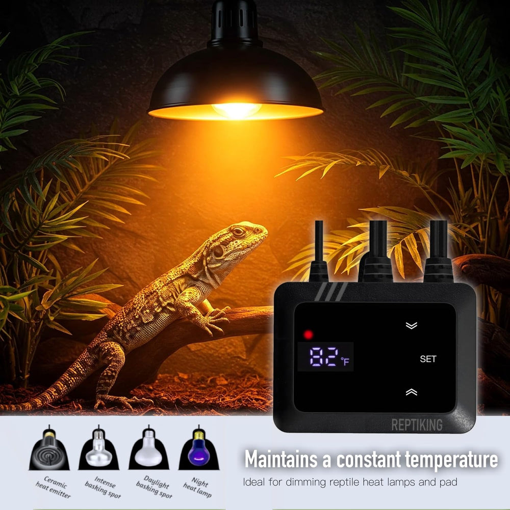 Conector hembra de ReptiKing facilita conectar la lámpara de calor