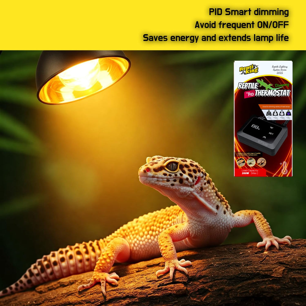 Rango de temperatura ajustable de 20 °C a 50 °C para reptiles