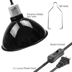 Zócalo cerámico ReptiKing E26 para bombillas compatibles.