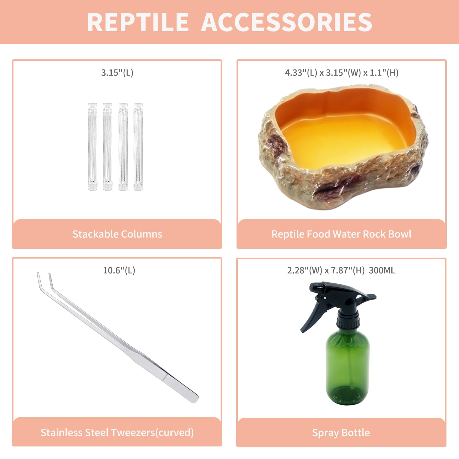 Base de PC resistente de Reptile Growth para mayor seguridad.