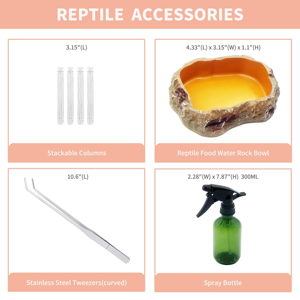 Base de PC resistente de Reptile Growth para mayor seguridad.