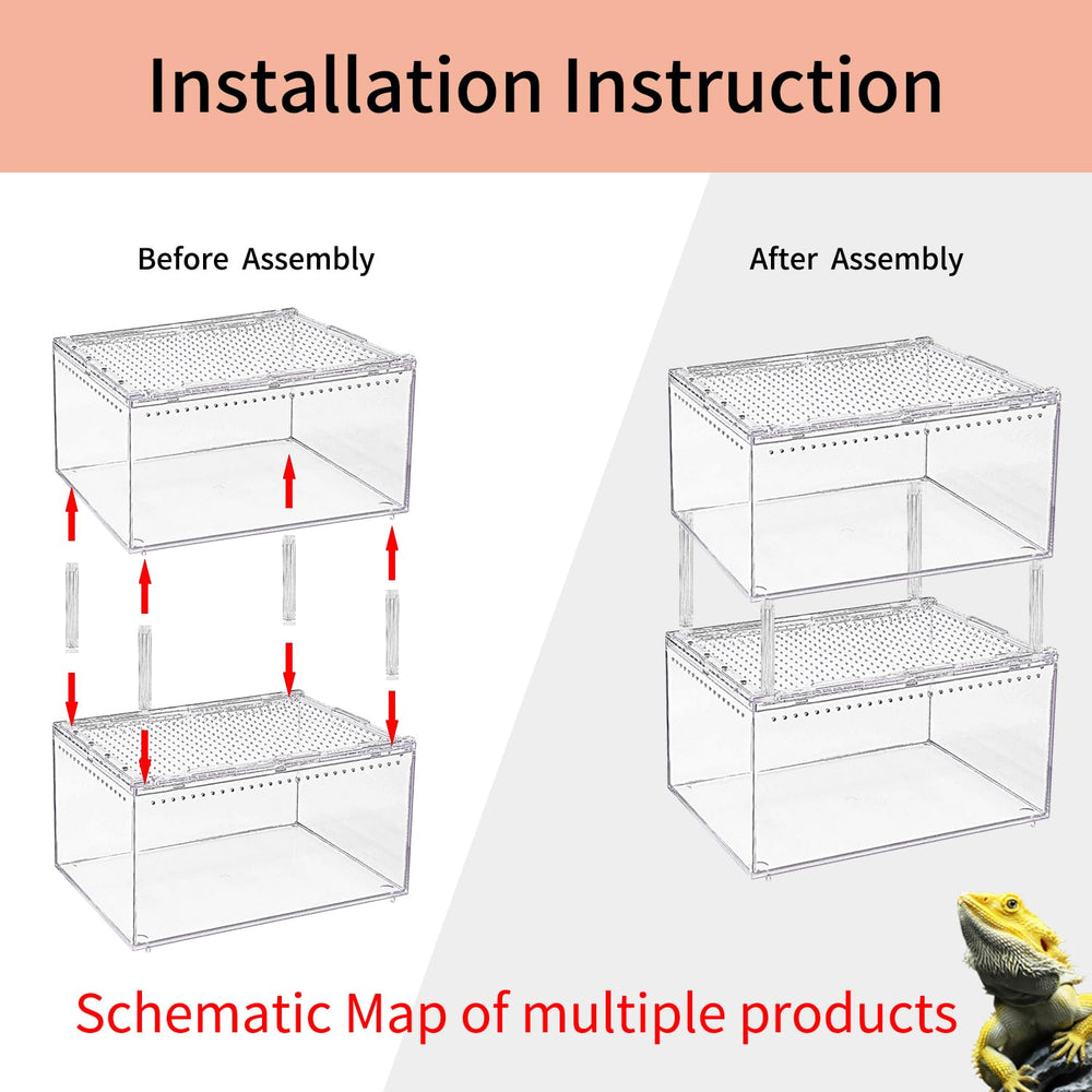 Tapa deslizante magnética de Reptile Growth para acceso seguro.