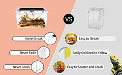 Terrario Reptile Growth con ventilación superior para flujo de aire óptimo.