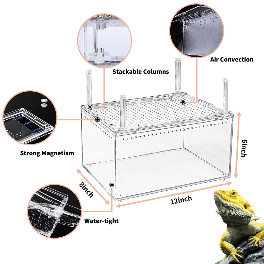 Ventilación cruzada de Reptile Growth para ambiente equilibrado.